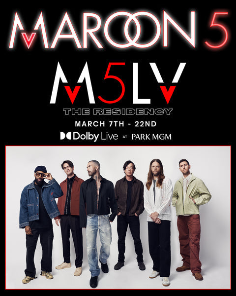 MAROON 5 EXTENDS LAS VEGAS RESIDENCY AT PARK MGM