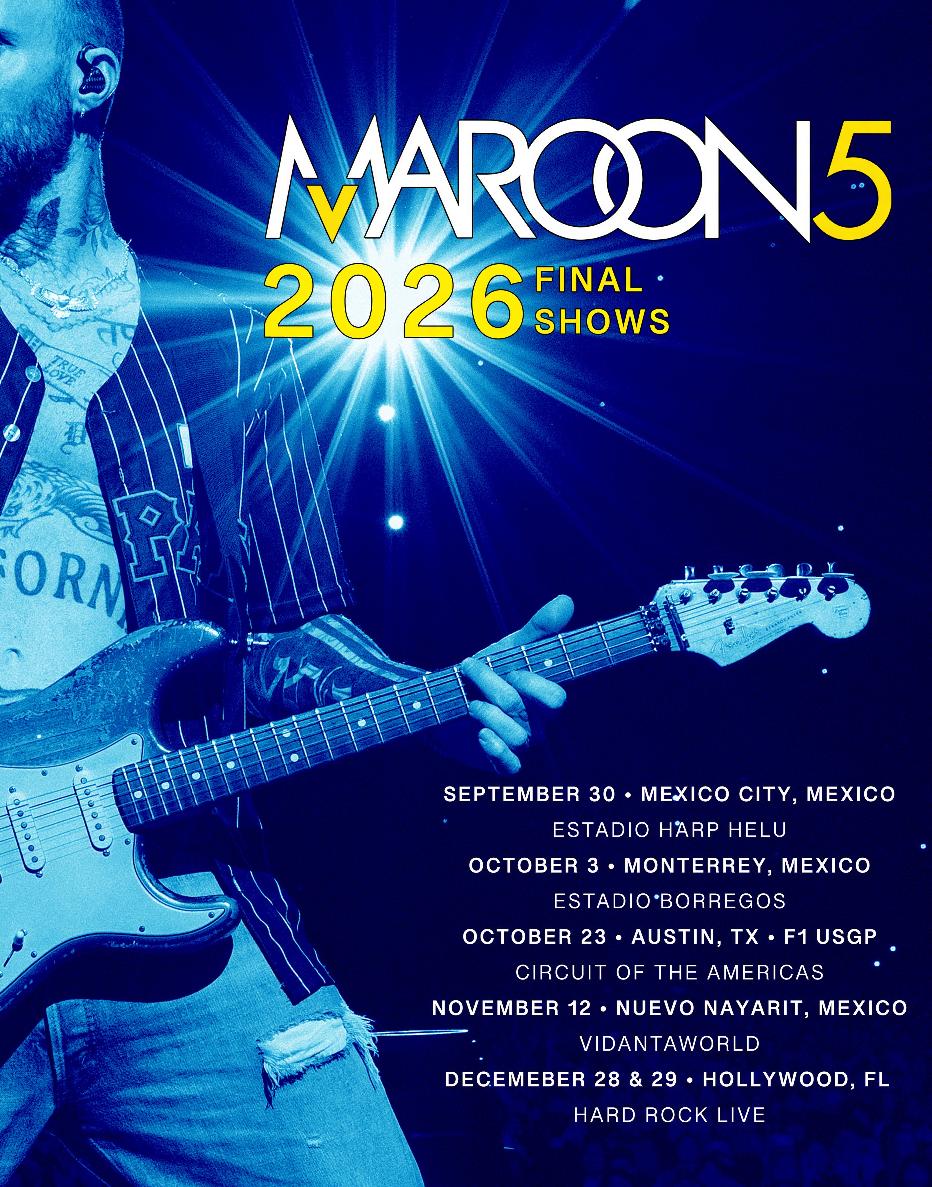 Maroon5 WORLD TOUR 2022 VIPSS限定 TOUR – Maroon 5 S.I.N. Club