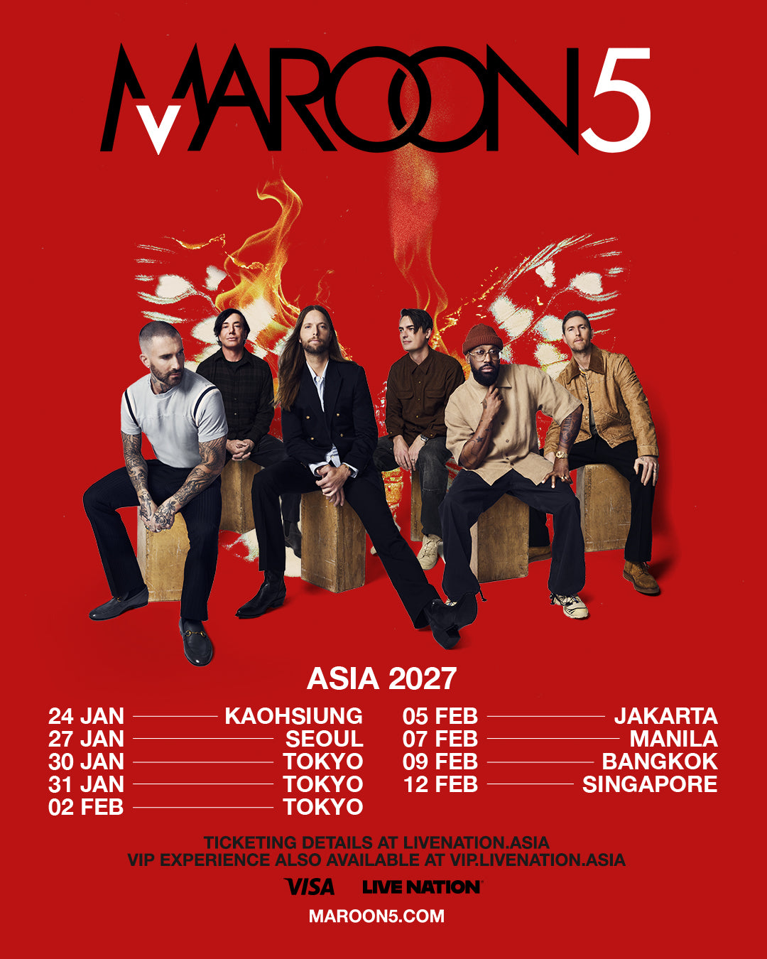 TOUR – Maroon 5 S.I.N. Club