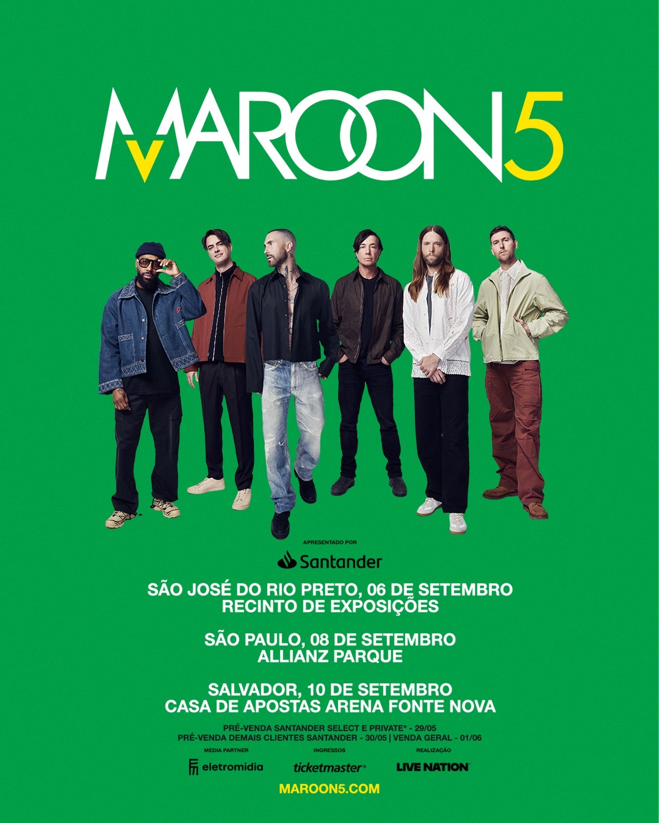 TOUR – Maroon 5 S.I.N. Club